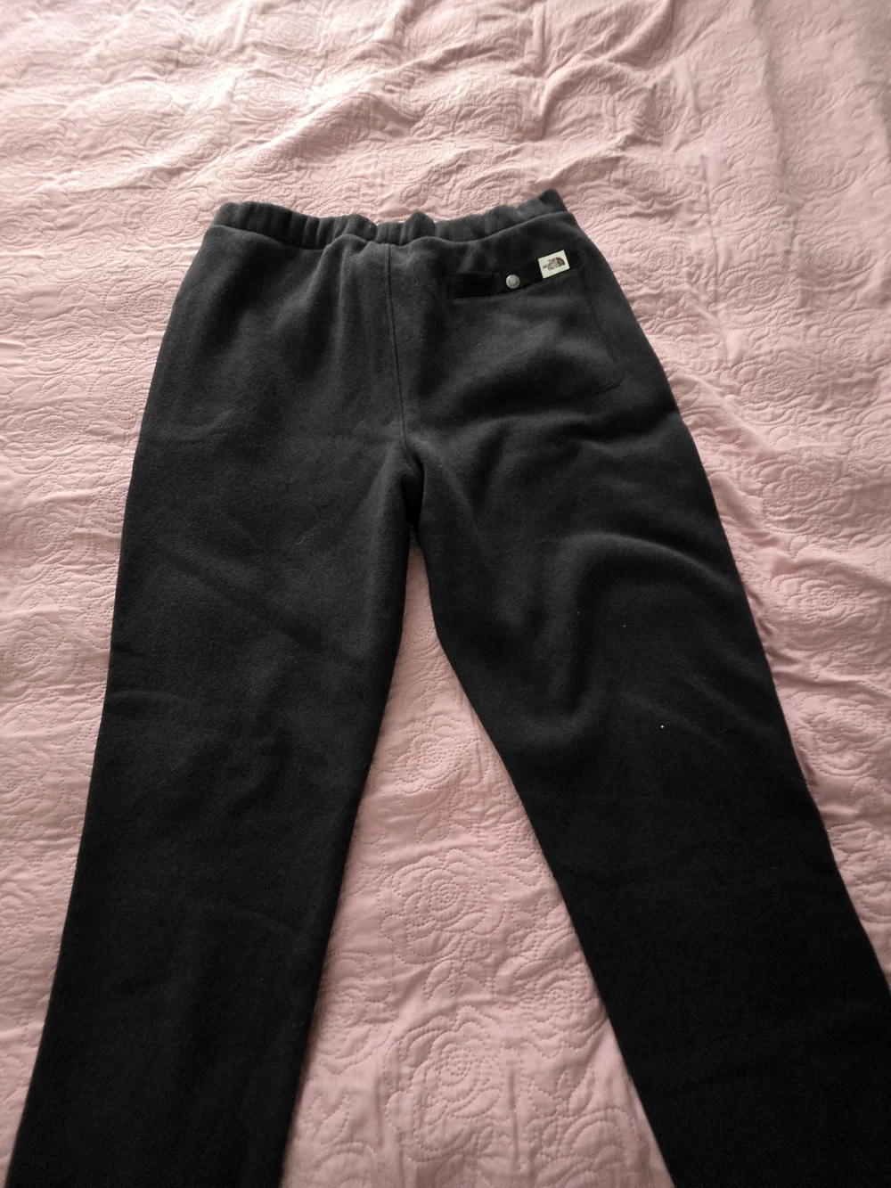 The North Face Men's Black Fleece Joggers with Zipper Pockets